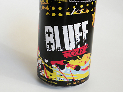 Bluff Cola design packaging