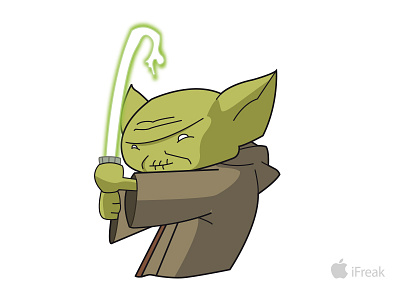 IFreak Yoda branding character design