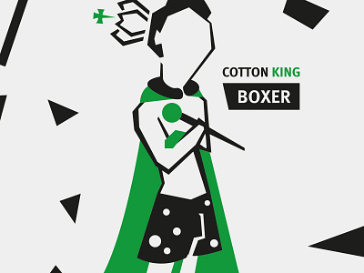 Cotton King boxers branding design packaging