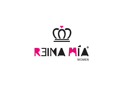 Reina Mía Logo branding design logo