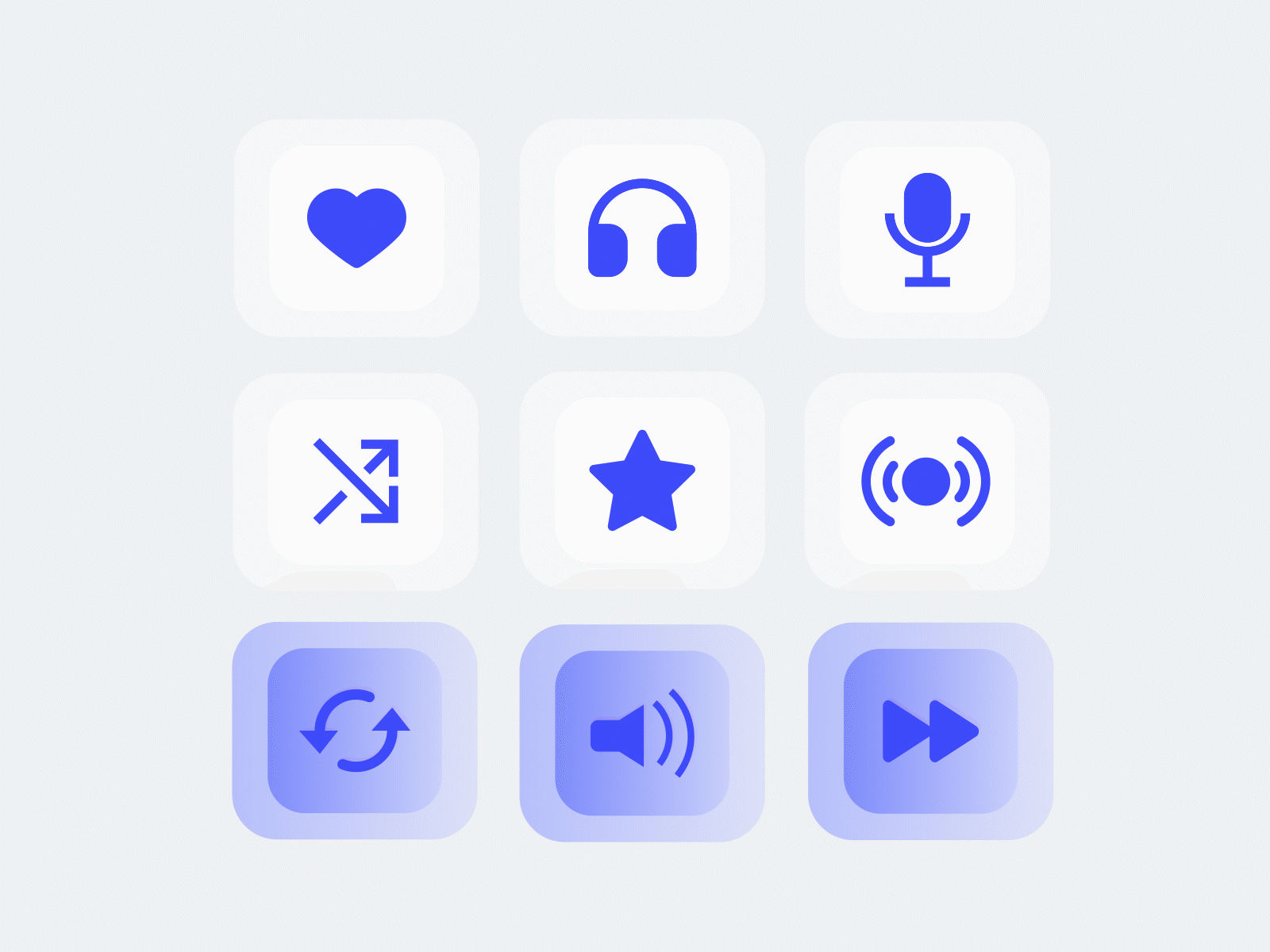 Music player icon pack icon lottie lottiefiles motion music app music player ui ui motion uiux ux
