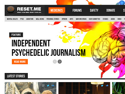 Reset.me drugs mobile responsive web web design