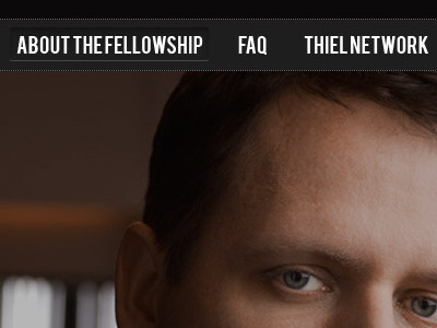 Comp for Thiel Fellowship w/ Peter Thiel black red clean dark grey peter thiel thiel thiel fellowship