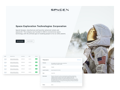 SpaceX Non-official Website with GraphQL