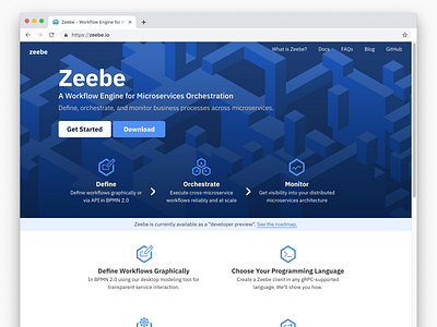 zeebe.io Homepage