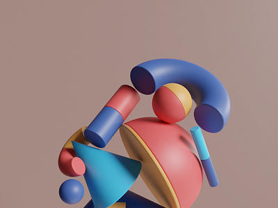 3D Exploration - Shape and Color by Kevin U on Dribbble