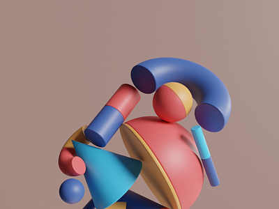 3D Exploration - Shape and Color 3d 3d art animation blender blender3d design illustration
