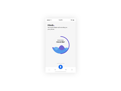 Mimik_Recording_App app branding design ui ux