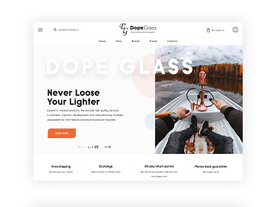 DopeGlass_Web_Minimalist branding minimal ui ux web