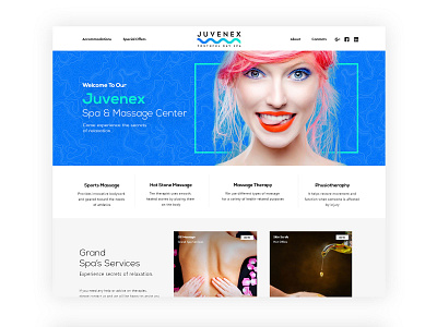 Juvenex_Spa_Minimalist flat minimalist ui ux web