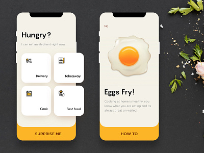 Why are we always hungry? :D app appdesigner cells colors design food foodapp hungry illustration mobile app ui ux