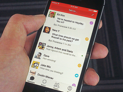 Path Talk android app design ios messaging path talk ui