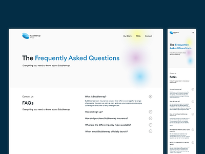 FAQ Page contact us faq page faqs frequently asked questions help center insurance insurance design mobile insurance ui design user interface web design