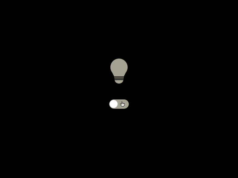 On and off light switch design light bulb light switch design mobile ui design on and off switch ui ui design user interface design userinterface webdesign