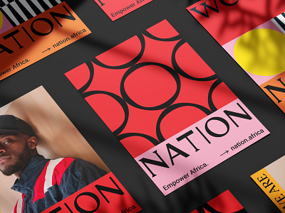 Nation. Posters for internal branding africa identity print visual identity