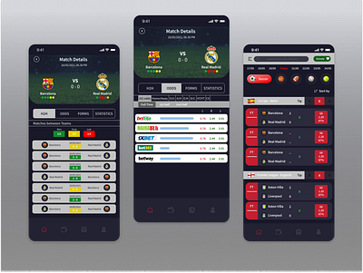 Sport Tipster App design ui ux