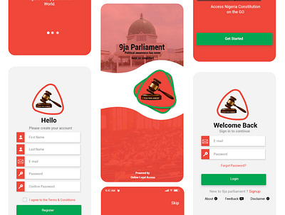 9ja Parliament App Design design graphic design illustration ux