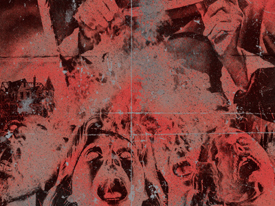 Poster Design ayse designz flyer gore grunge horror mockup movie portugal poster texture vintage