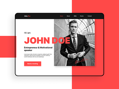 Entrepreneur portfolio webdesign uidesign uxdesign