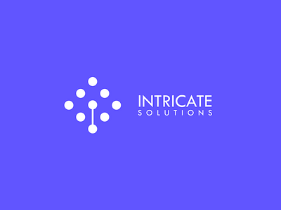 Intricate Solution Logo icon design logo logo design mind logo software company logo typo
