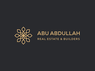 Abu Abdullah Real Estate Logo abdullah abu abdullah arabic architecture logo arabic logo real estate real estate logo