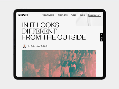 Fevo fashion graphic design interactive ui ui ux website website design