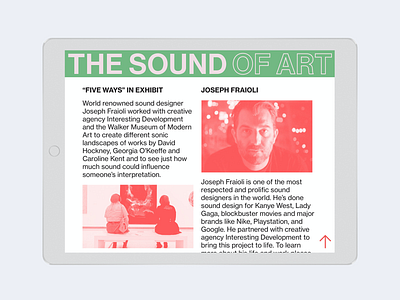 Sound of Art Website