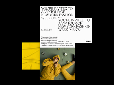 Fevo Branding fashion graphicdesign poster print print design typography