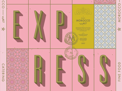 Marrakesh Express Poster 1 identity poster typography