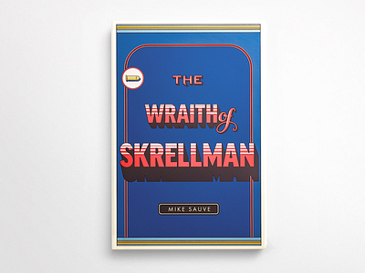 The Wraith of Skrellman Book Cover 70s book book cover design hand type jacket type vintage