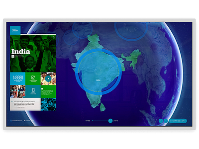 Starkey India 3d chart country data dataviz globe heat map india interactive map visualization webgl