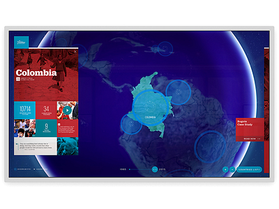 Starkey Hearing Colombia 3d colombia data dataviz display globe interactive map visualization webgl world