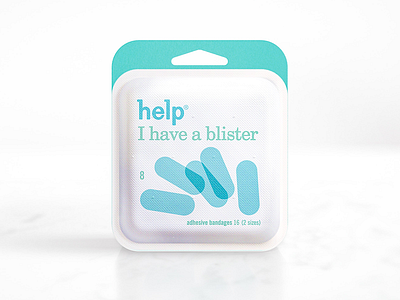 Help I have a blister brand branding color design graphics minimal packaging product design shapes