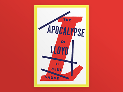 Apocalypse book cover design graphics letters scattered type typography