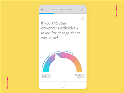 Staff App app color data viz design gradient graphic design interactive interface ui ux