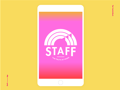 Staff App app branding color design gradient graphic design identity interactive logo rainbow startup visual design