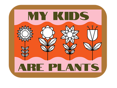 My Kids Are Plants artistic bad dryad baddryad branding cats creative direction design illustration logo visual design