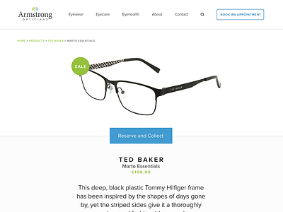 Armstrong Opticians—Product