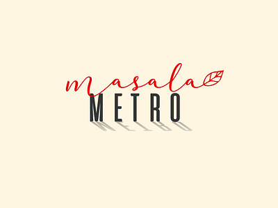 Masala Metro ( Indian restaurant logo )