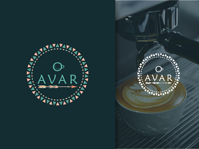 Avar Café logo brand identity branding cafe cafe logo café coffee coffee cup coffee logo cup design food logo graphic design illustration logo restaurant logo versatile logo