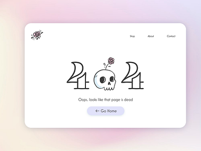 404 Page - Daily UI 008