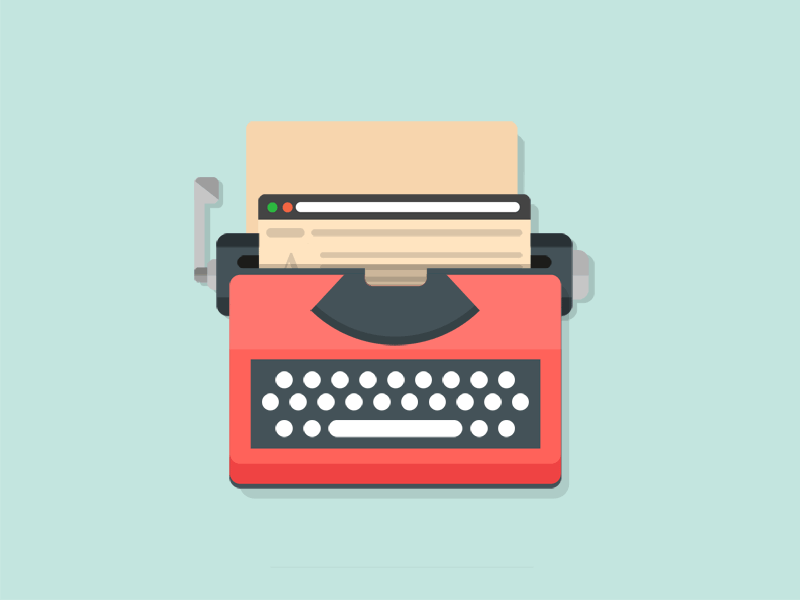 Typewriter (GIF) animation blog font type typewriter