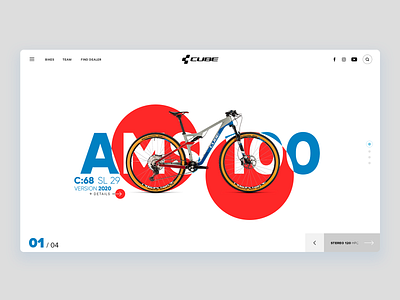 Bike website design ui website