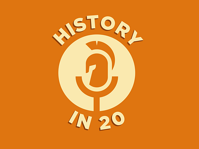 History in 20 Logo branding history logo