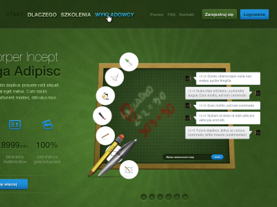 Dashbord blackboard chalkboard design education interfaces web