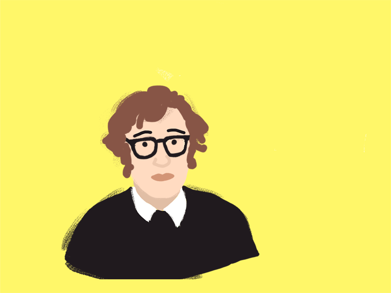 Woody Quote allen animation gif illustration line motion movie quote woody