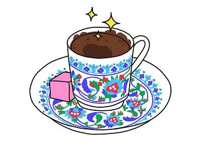 Turkish coffee coffee illustration set snapchat sticker stickers turkey