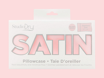 Satin Pillowcase Packaging Design branding package design packaging design