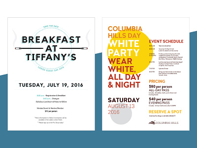Columbia Hills advertising design graphic design typogaphy