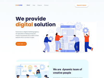 Xyloclone landing page lagos landingpage website design